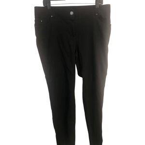 89th Madidon NWOT Black Skinny Stretch Dress Pocket Pants Women's Size 16